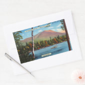 Katahdin-Briefkaart Rechthoekige Sticker (Envelop)
