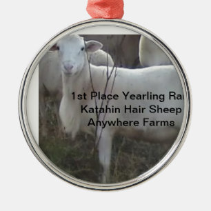 Katahin Hair Sheep Metalen Ornament