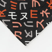 Katakana Fleece Deken (Hoek)