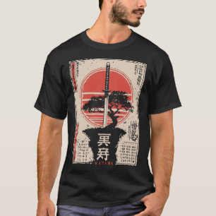  Katana World   Japanse wereldwijde kunst T-shirt