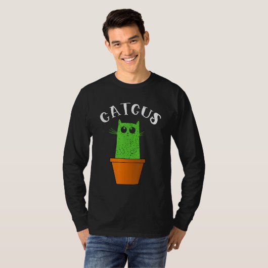 Katcus Cat en Cactus T-shirt (Voorkant volledig)