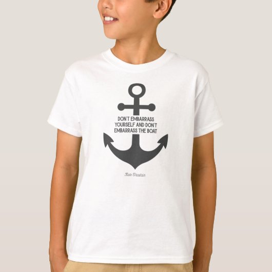 Kate Below Deck Quotes - Don_t schaamt jezelf T-shirt (Voorkant)
