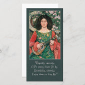 Kate Bunce / Charlotte Brontë CC0349 Poetry Card Feestdagenkaart (Voorkant / Achterkant)