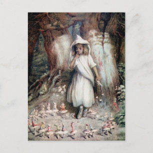 Kate Greenaway: De Elf Ring Briefkaart