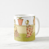 Kate Greenaway Jardin Vintage filles Mug (Devant droit)