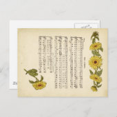 Kate greenaway Music Briefkaart (Voorkant / Achterkant)