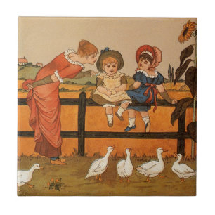 Kate Greenaway, Victoriaans vrouwelijke kinderen e Tegeltje
