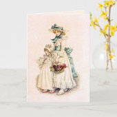 Kate Greenaway: Zusters Kaart (Gele Bloem)