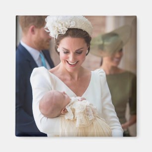 Kate Middleton en Prince Louis Magneet