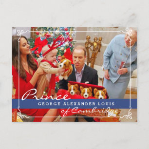 Kate Middleton Prince George Christmas Feestdagenkaart