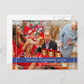 Kate Middleton Prince George Christmas Feestdagenkaart (Voorkant / Achterkant)