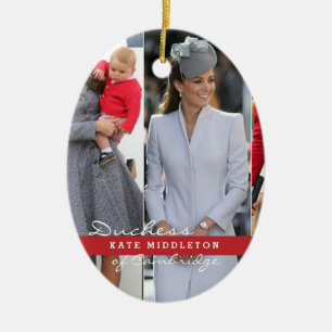 Kate Middleton Prince George Keramisch Ornament