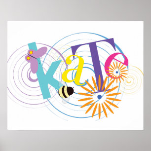 Kate Poster, witte achtergrond Poster