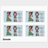 Kate Sharma en Anthony Pall Ball Coffee Mok Rechthoekige Sticker (Vel)