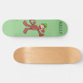 Kateboard met aap, aangepaste naam. skateboard (Horizontaal)