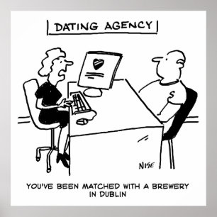 Katelingsbureau komt overeen met een brouwerij poster