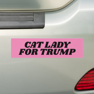 KATENDAME VOOR TRUMP ROZE BUMPERSTICKER