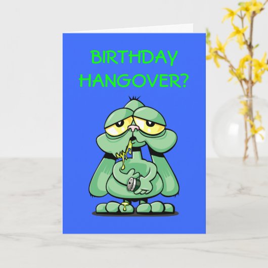 Kater Bunny Kaart (Gele Bloem)