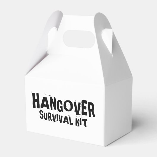 "Kater Survival Kit" Bedankdoosjes (Voorkant Zijde)