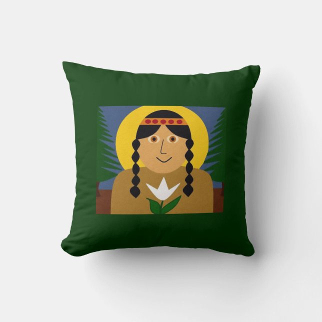 Kateri Tekakwitha Kussen (Voorkant)