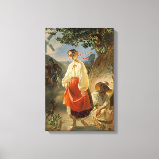 Kateryna (1842) - Taras Sjevtsjenko (reproductie) Canvas Afdruk