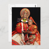 kathakali Kunstenaars Briefkaart (Voorkant / Achterkant)