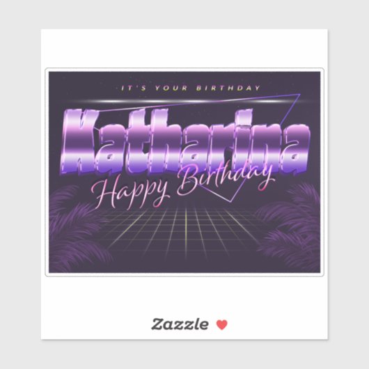 Katharina Nom Prénom Date de naissance de Sticker (Feuille)