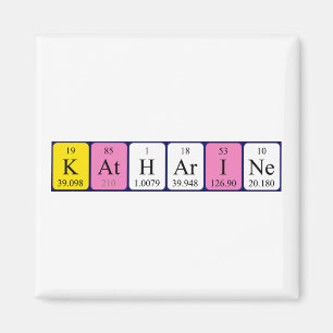 Katharine periodieke tabelnaam magnet magneet