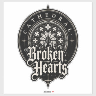 KATHEDEDRAL VAN GEBROKEN HARTEN KATHEDRAAL DECAL STICKER
