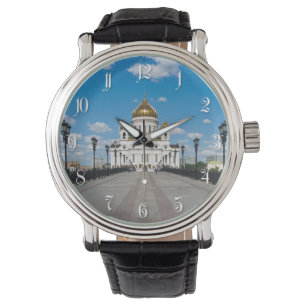 Kathedraal Christus de Savior in Moskou Horloge