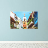 kathedraal en balkons canvas afdruk (Insitu (Houten vloer))