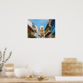 kathedraal en balkons poster (Keuken)