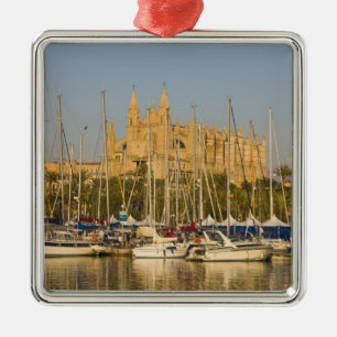 Kathedraal en marina, Palma, Mallorca, Spanje 2 Metalen Ornament