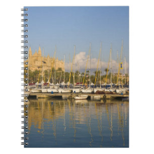 Kathedraal en marina, Palma, Mallorca, Spanje Notitieboek