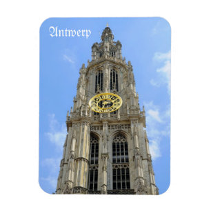 Kathedraal in Antwerpen, België Magneet