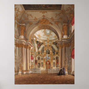 kathedraal in het winterpaleis poster