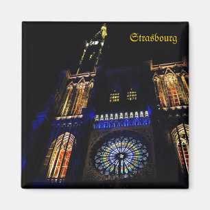 Kathedraal in Straatsburg, Frankrijk reissouvenir Magneet