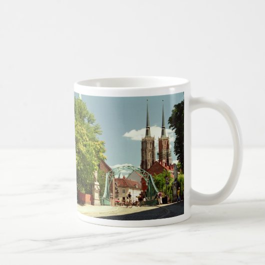 Kathedraal in Wroclaw (Breslau) Koffiemok (Rechts)