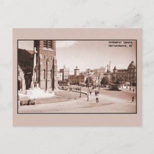 kathedraal plein Christchurch NZ Briefkaart