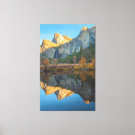 Kathedraal reflecties canvas afdruk (Voorkant)
