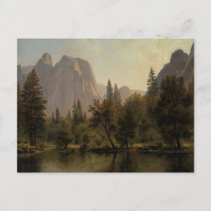 Kathedraal Rocks, Yosemite Valley door Bierstadt Briefkaart