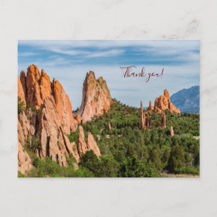 Kathedraal Spires-formaties Colorado Dank je Briefkaart