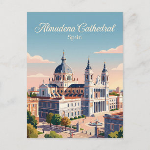 Kathedraal van Almudena Spanje Briefkaart