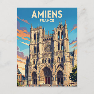 Kathedraal van Amiens Frankrijk Briefkaart