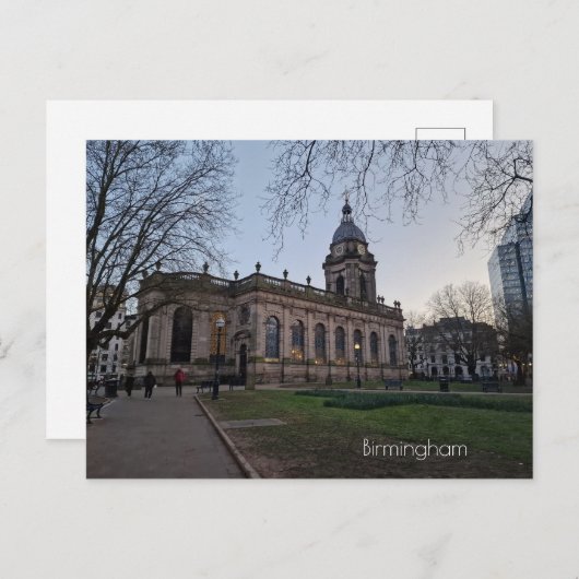 Kathedraal van Birmingham Briefkaart (Voorkant / Achterkant)