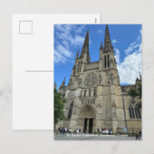 Kathedraal van Bordeaux (Saint-André de Bordeaux)  Feestdagenkaart (Voorkant / Achterkant)