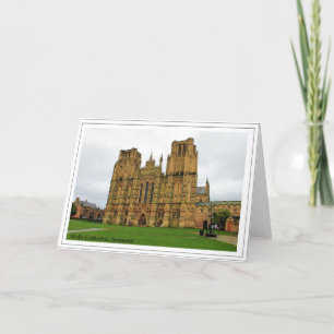 Kathedraal van de kerk van St Andrew, Wells, Somer Kaart