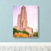 Kathedraal van de Universiteit van Pittsburgh Canvas Afdruk (Insitu (Houten vloer))