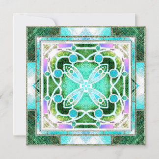 Kathedraal van Glazen in lood Raam in Groen en Mun