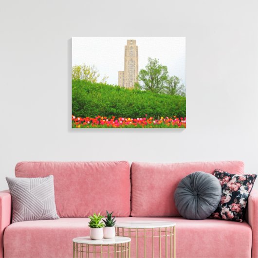 Kathedraal van Leaning Canvas Afdruk (Insitu (Woonkamer))